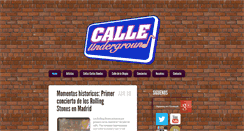 Desktop Screenshot of calleunderground.es